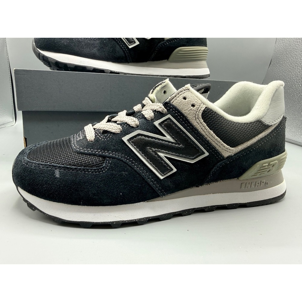 New Balance Black and Cream Women's Sneakers